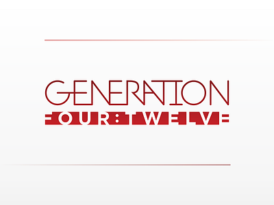 Generation 4:12 Logo branding christian church digital design graphic design identity logo logo design ministry youth group youth group logo