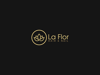 LaFlor Hair&Nail branding classy clean concept floral flower inspiration logo modern symbol