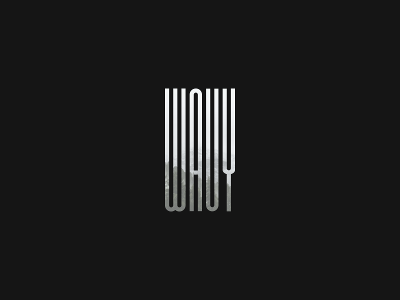 Wavy entertainment logo square text type typeface typograhy writing