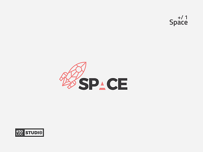 Space | ThirtyLogos#1 challenge insiration logo modern negative simple space typography