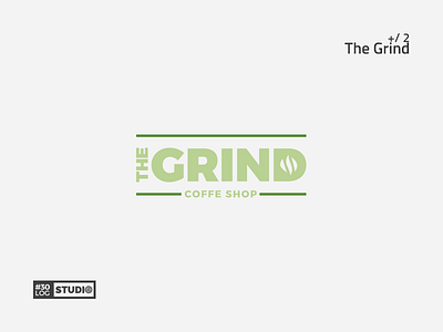 The Grind | ThirtyLogos#2 challenge inspiration logo modern negative simple space typography