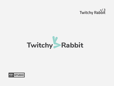 Twitchy Rabbit | ThirtyLogos#3 challenge inspiration logo messenger modern negative rabbit simple space typography