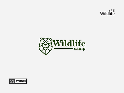 Wildlife | ThirtyLogos#5 camp challenge inspiration logo modern nature negative simple space typography