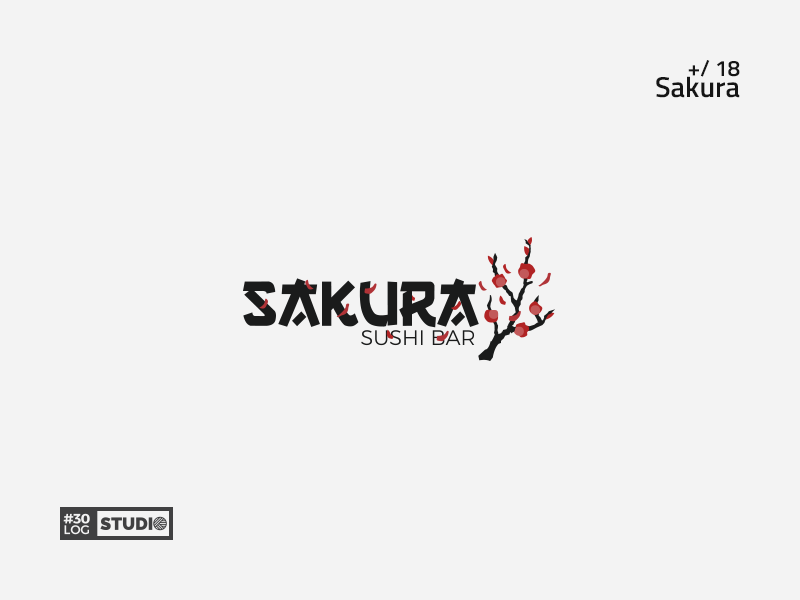 Sakura | ThirtyLogos#18 by Alexander Stoilov on Dribbble