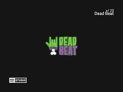 Dead Beat | ThirtyLogos#23 animate challenge inspiration logo modern music negative simple space typography zombie