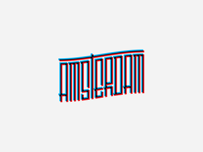 Amsterdam Type 3d amsterdam city inspiration lettering logotype modern typography