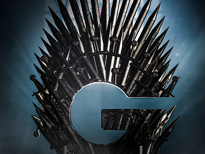 G is for Game of Thrones 36daysoftype 3d 3d art c4d cgi cinema4d daenerys targaryen design gameofthrones illustration iron throne queen redshift redshift3d render type