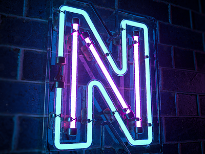 N is for Neon 36days 36daysoftype 3d 3d art c4d cgi cinema4d cinema4dart cyberpunk cyberpunk2077 illustration neon nft nftart nfts redshift redshift3d render type art typogaphy