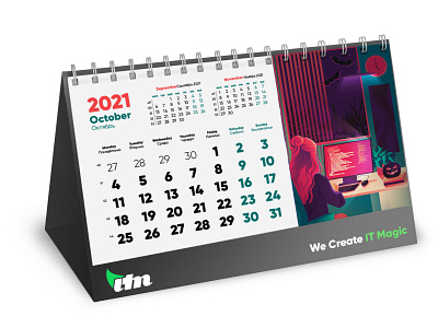 Calendar 2021 flat illustration illustration vector