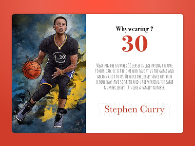 Stephen Curry banner curry fanmade poster redcolor steph typo typography