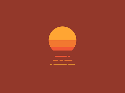 Dusk adobe illustrator dusk minimal sunset warm