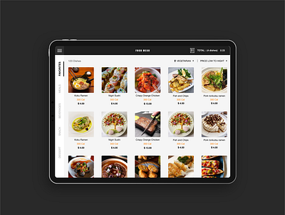 Food menu apps app app design apple food ipad menu ui ux