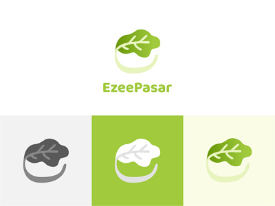 Logo Design for EzeePasar adobe illustrator brand brand identity design fruit green identity logo logo design market vector vegetable