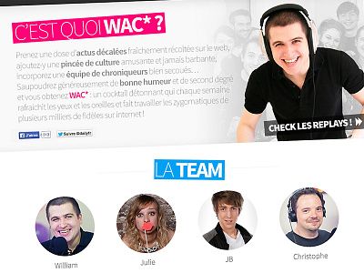 WAC, website blue design html5 responsive wac website