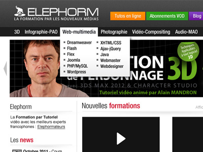 Elephorm design internet redesign technology tutorials web website