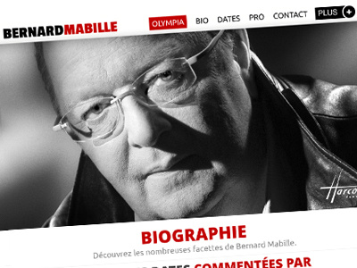 Bernard Mabille artist black design french red responsive web website