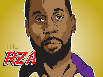 The Rza adobe illustrator portrait vector