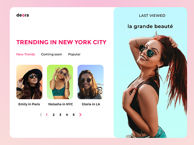 deora- a sunglasses brand - explore page branding design front page illustration landing page minimal redesign typography uidesign uiux uxdesign visual design