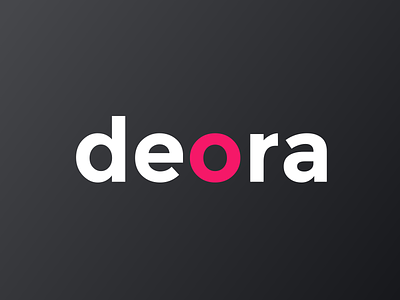deora logo black illustration logo minimal redesign typography uidesign vector visual design