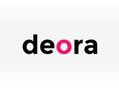 deora logo white branding illustration logo minimal typography uidesign uxdesign vector visual design