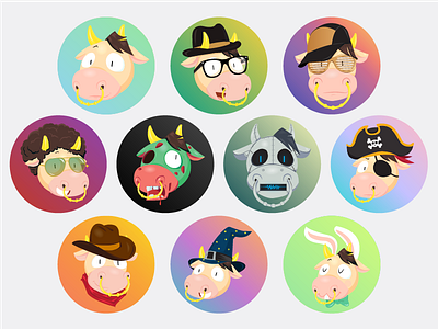 Moo Apps Avatar apps avatar design graphic illustration moo placeholder profile picture