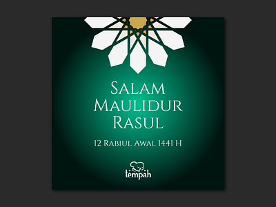 Salam Maulidur Rasul from Tempah branding graphic design illustration social media vector