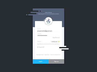 IRCTC Login Page _ Redesign