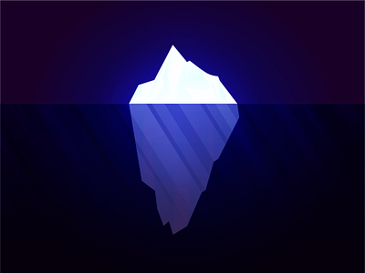 Iceberg blues cool creativesnack designdaily illustration simplycooldesign