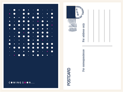 Postcard comingsoon designerlife minimal post postcard postcard design simplycooldesign
