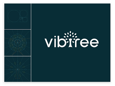 vibtree logo | rebranding | golden ratio dialer golden ratio logo logodesign tree logo vibgyor