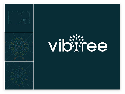 vibtree logo | rebranding | golden ratio