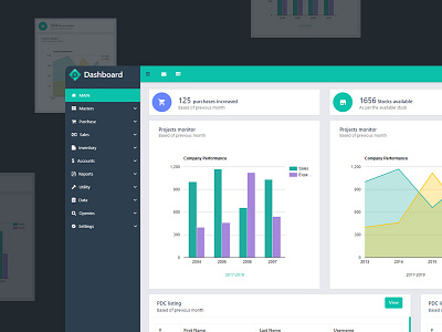 Dashboard admin dashboard