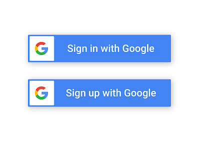 Google Sign In/Sign Up Button button google sign in sign out