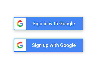 Google Sign In/Sign Up Button