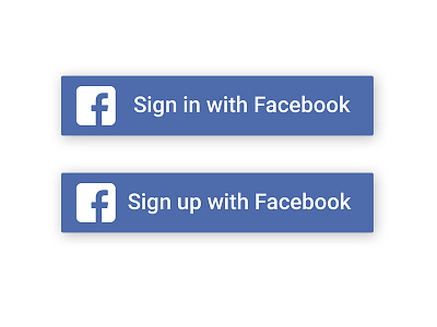 Facebook Sign in/ Sign up Button button facebook sign in sign out