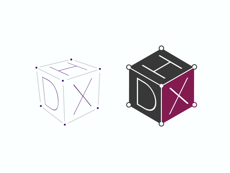 DHX Logo after effects animation cubes dhx gif logo