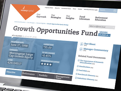 Fund Page advisor capital fund portfolio website