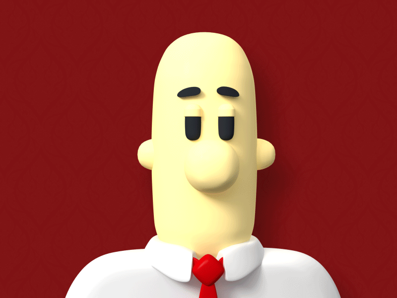 Mr. Potato 3d animation blah bored modo mr potato potato simple