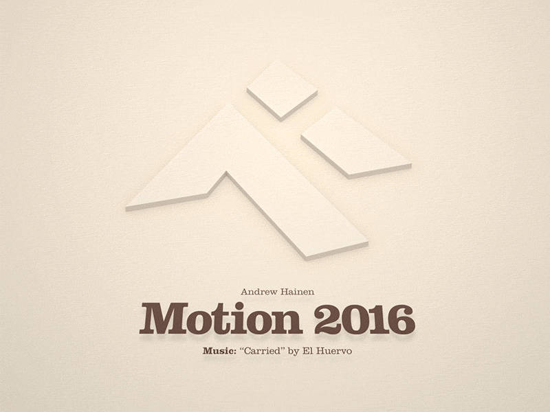 ahainen - Motion Reel 2016 after effects animation design modo motion motion reel