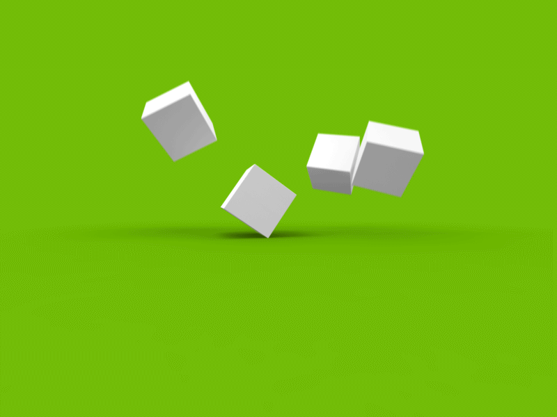 StaxPax Animated Logo 3d after effects animated blocks cubes green logo modo staxpax