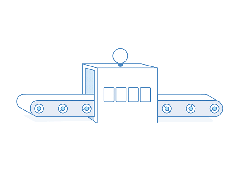 Conveyor Belt Animation after effects animation assembly line conveyor conveyor belt minimal