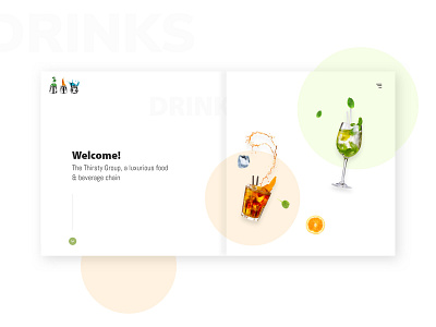 Landing Page design flat minimal typography ui web website