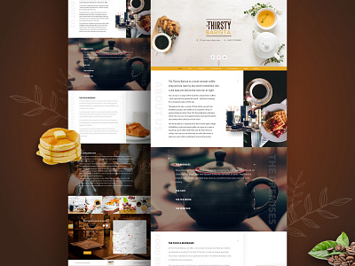 Restaurant Landing Page coffee design food landing page landing page design layout logo restaurant typography ui web website