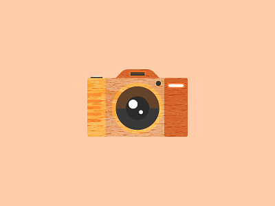Wooden camera (Wood work) camera graphic design illustration motion graphics woodwork