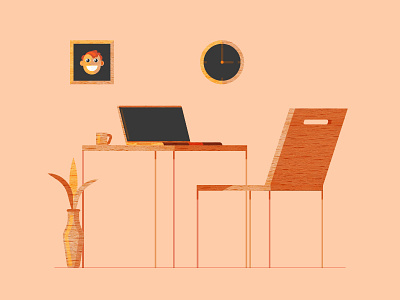 Wooden Workspace (Wood work)