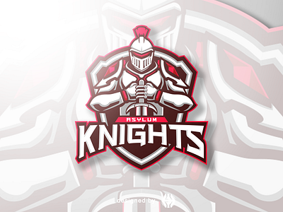 Mascot logo Knights branding design esports illustration knight mascotlogo silohuet sticker whiteknight