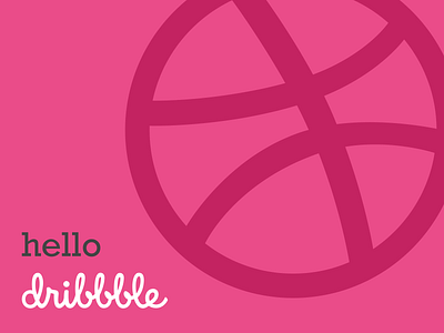 hello, dribbble!