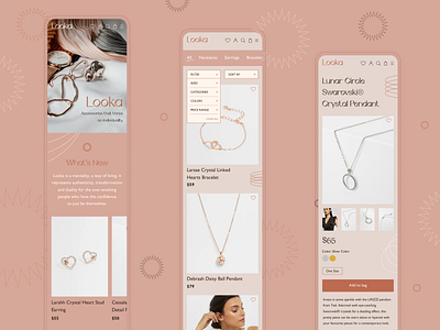 jewerly store - mobile version