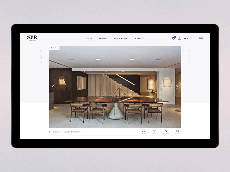 Real Estate Website #6 – Property page desktop house landing page luxe luxury minimalism modern product page property real estate ui