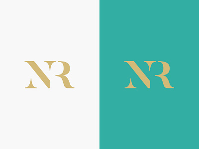 NR – Monogram branding exploration identity initials lawyer logo minimalism monogram personal branding serif